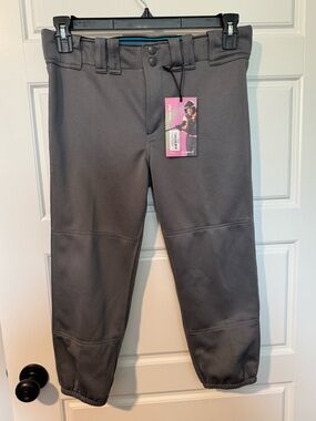 NWT Rip-It Women’s Classic Pant Softball Pants, Gray, Size Small